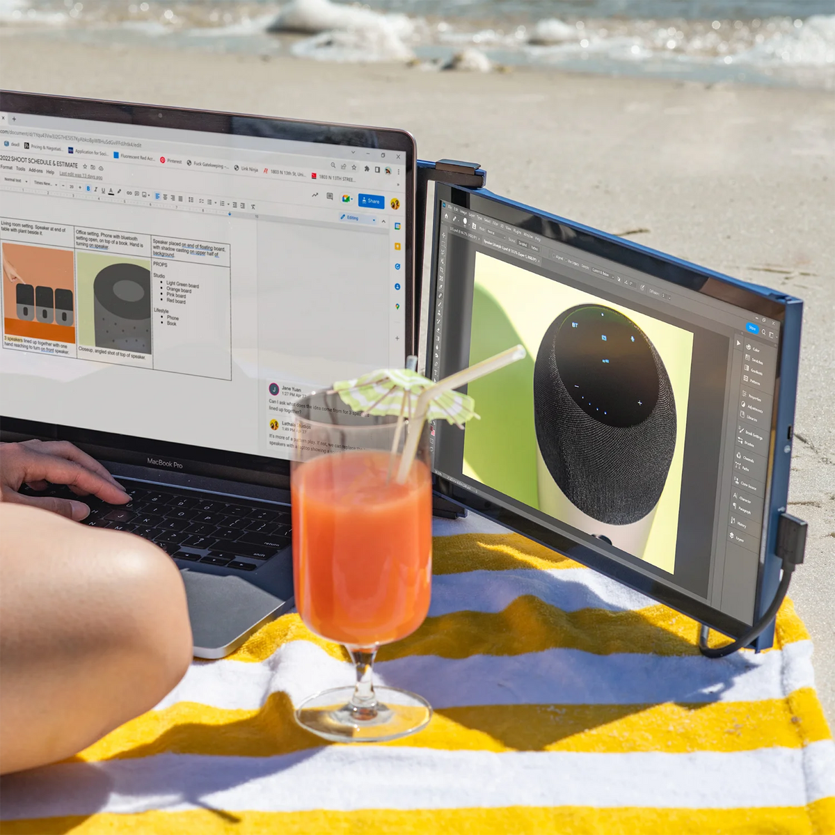 Duex Max Portable Dual Monitor for Laptop Outdoor