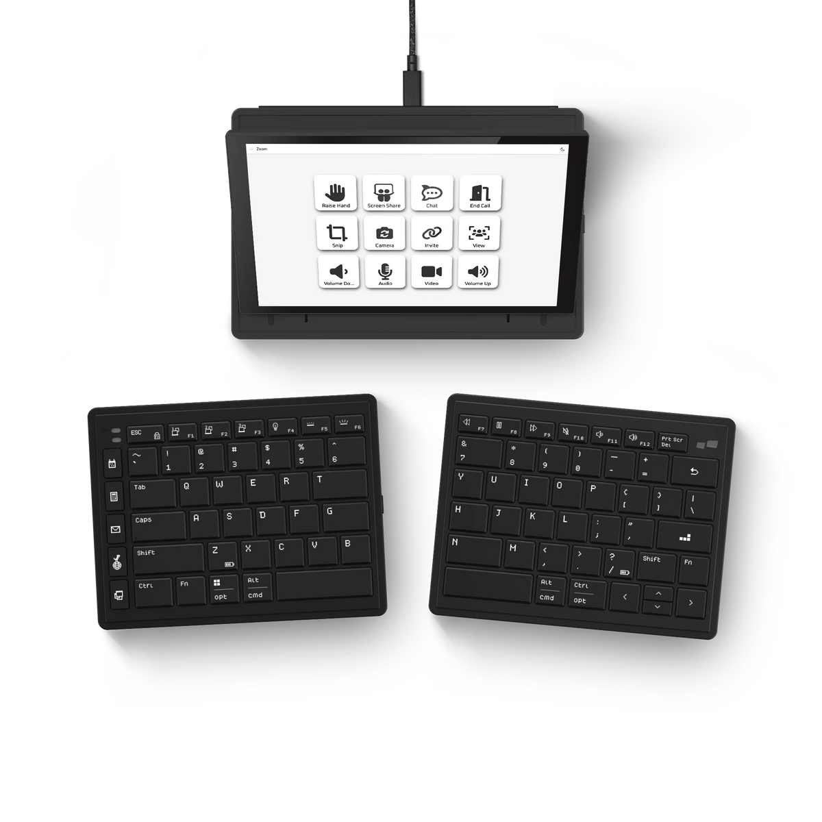 Tetra Ergonomic Split Keyboard with Touch Screen